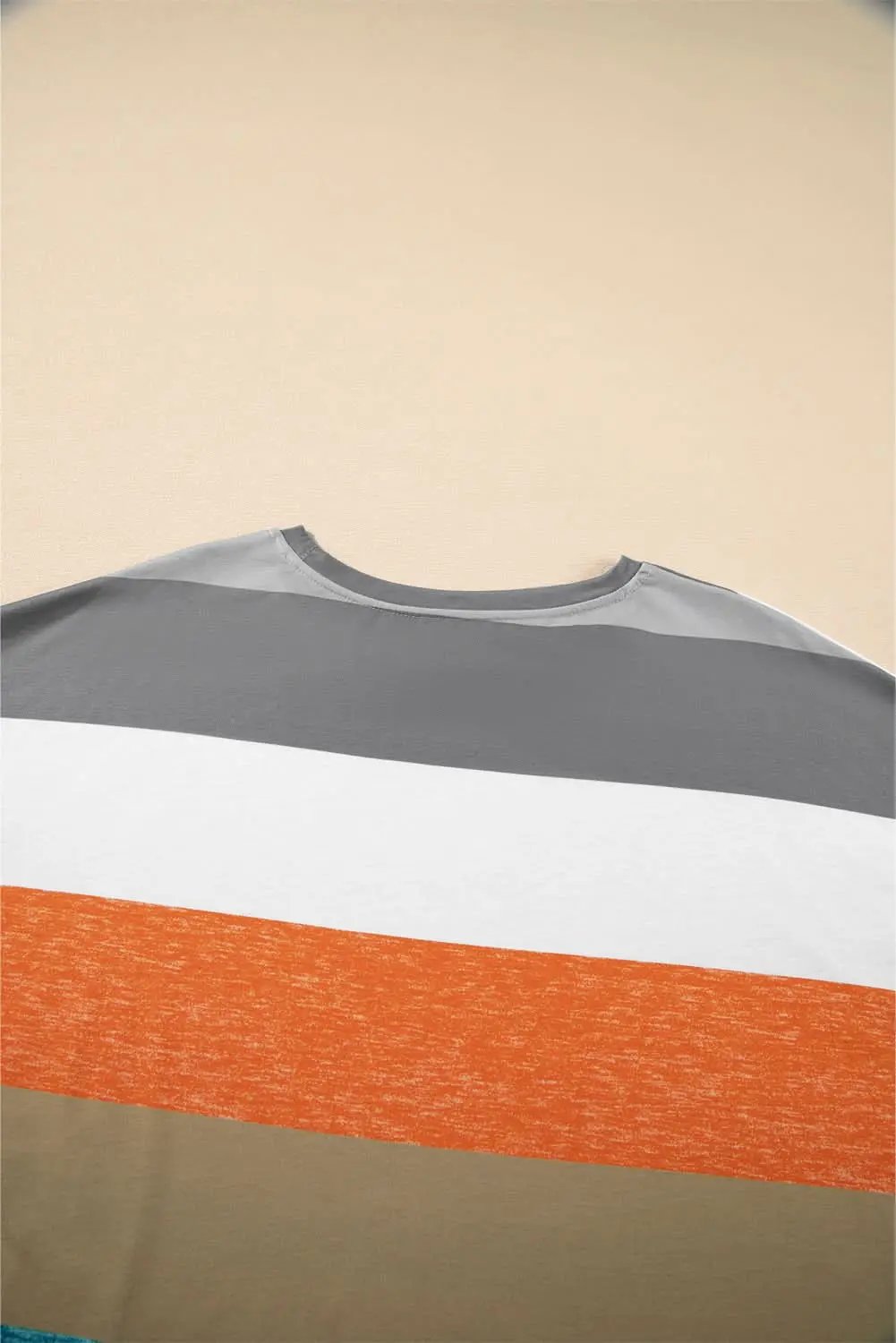 Plus size green stripe pullover - Love Salve